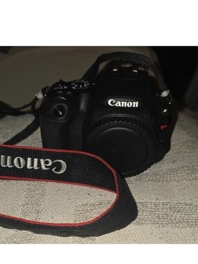 Canon Black DSLR Camera Body with 3 batteries, Chargers, Filters, & Carry Case